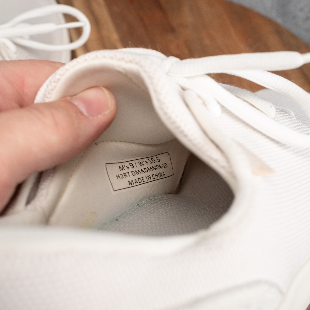 Kizik Madrid Eco Knit Womens 10.5  White Cream Shoes Athletic Running Walking - Picture 6 of 8